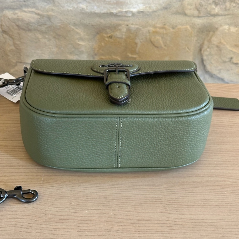 Coach Amelia Saddle Bag leather NWT Authentic - Picture 8 of 10